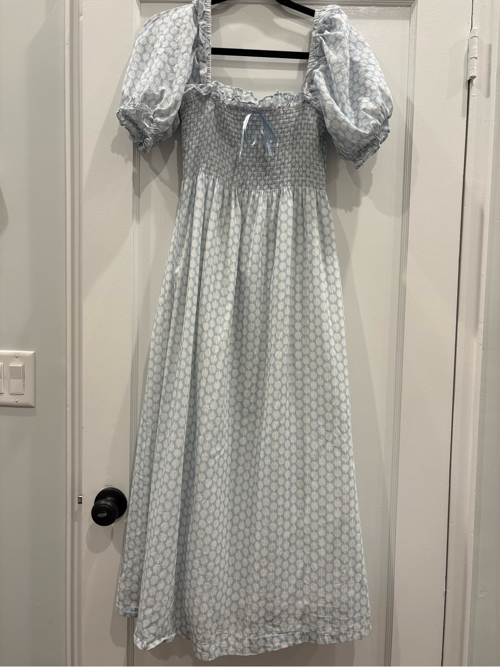 Hill House Home The Nap Dress Blue Nesli Shell Mosaic Midi S Coquette Cottage
